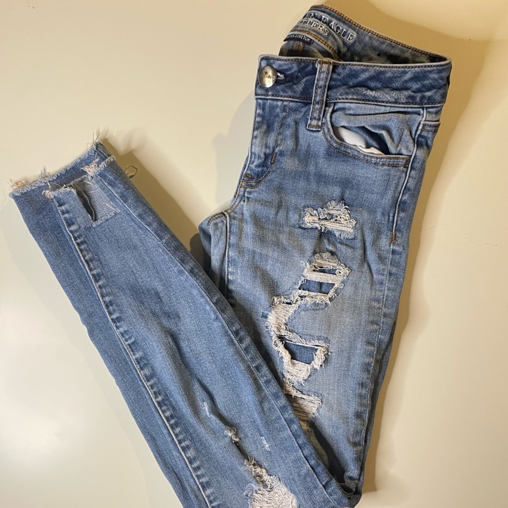 American Eagle Aeo Denim: Medium Wash